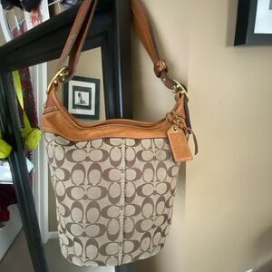 Coach Brown and Tan Women's Bag
